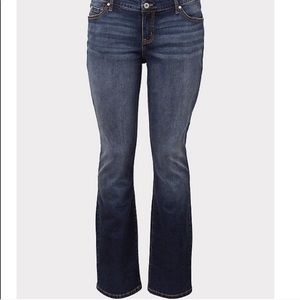 Torrid Denim Relaxed Boot - Dark Wash